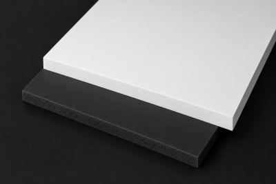 Ecofoam habosított PVC lemez (fehér / fekete)